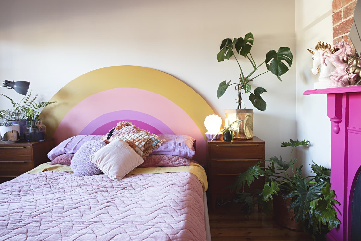 6 DIY Rainbow Headboards That Will Make Your Bedroom as Extra as You